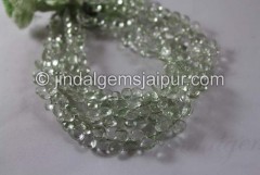 Green Amethyst Faceted Heart